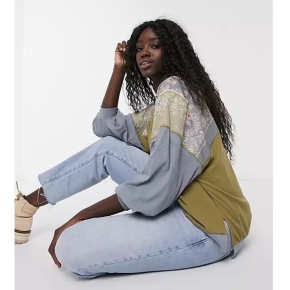 Free People Boho Long Sleeve Feelin It Tee - Picture 2 of 9